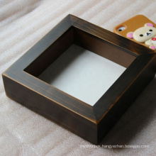 Hot Selling Eco-friendly White Antique Wood Box Frame Home Decor 3D Shadow Box Picture Photo Frame